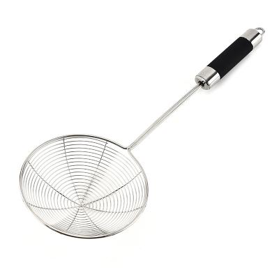 China Sustainable Stainless Steel Filter Scoop Stainless Steel Mesh Size Filter Mesh For Noodles Fried Net for sale