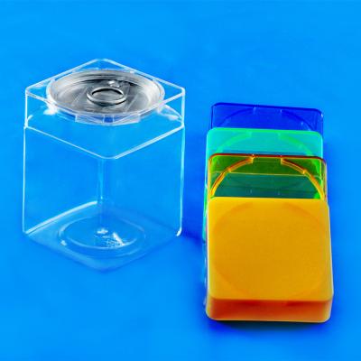 China Hot Sale Rectangular Food Packaging PET Plastic Bottle For Food Package for sale