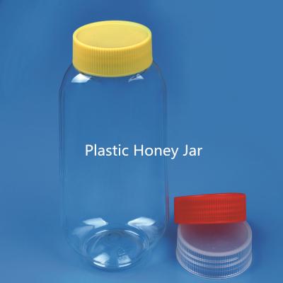 China New Style Candy 815ml PET Plastic Honey Packing Bottle With Screw Cap for sale