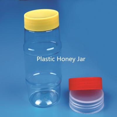 China 620ml Candy Round Plastic For Honey , Peanut Butter Bottle for sale