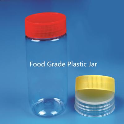 China Candy Food Grade Plastic Peanut Butter, Honey Jar For Food Preservation for sale