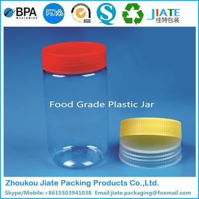 China Plastic 500ml Candy Kid Proof Bottles Food Grade Peanut Butter Container for sale