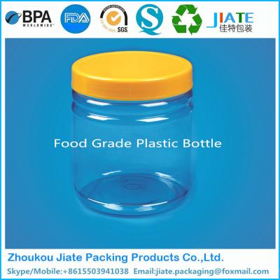 China Popular Plastic 880ml Candy Screw Cap Jar For Food Packaging for sale