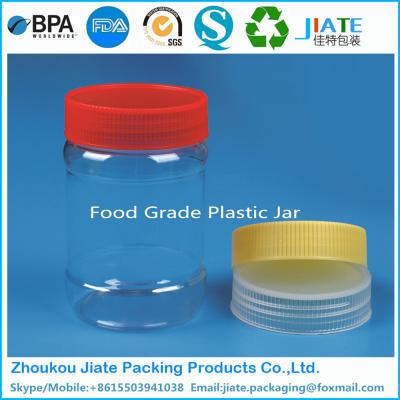 China Plastic Candy Child Proof Peanut Butter Jar With Screw Top for sale