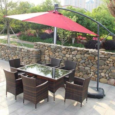 China Contemporary Adjustable Height Patio Umbrella Cantilever Custom Design Hotel Umbrella Patio Outdoor Commercial Garden Overlooking Parasol for sale