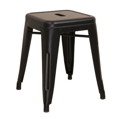 China 2021 Modern American Style Dining Chairs Metal Bar Chair Durable Black Color And Paint-Resistant Chair for sale