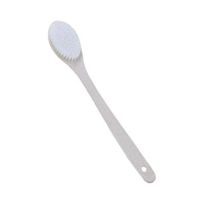 China EXFOLIATE Eco Friendly Waterproof Long Bristle Wheat Straw Handle Natural Bath Brush Hot Selling for sale