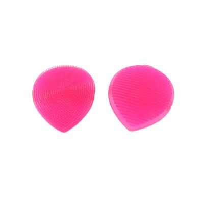 China High Quality Bath Soft Health Silicone TPR/silcone Drop Shape Massager Brush Baby Facial Cleansing Brush for sale