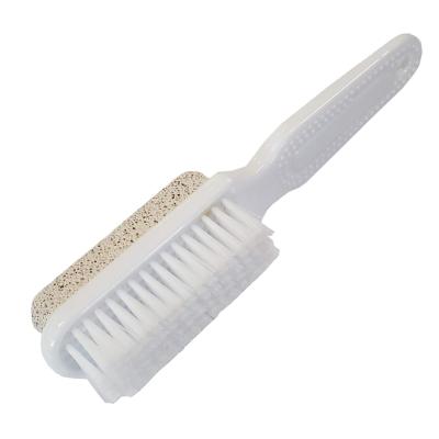 China PS 2 in 1 Plastic Foot Folder Pedicure Callus Remover Double Side Foot Brush with Pumice Stone Foot Folder for sale