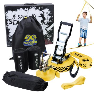 China Outdoor Obstacles/Exercise Slackline Kit Fitness Slackline Webbing For Out Of Door Sport Balance for sale