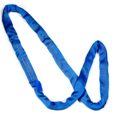 China 8T 8MPolyester Round Lifting Belt Sling Color Coded Lifting Sling for sale