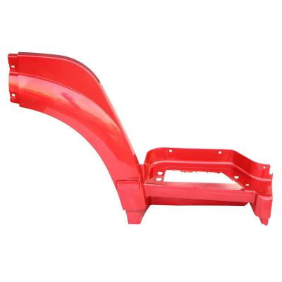 China Sinotruk HOWO 10 Truck Body Aluminum Spare Parts Right Wheel Front Red Rubber Fender for sale