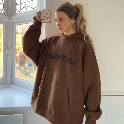 China Custom Fashion Autumn Winter Women Wholsale Long Sleeve Lagerfe Letter Print Fleece Breathable 2021 Autumn Clothes Sweatshirt Hoodies for sale