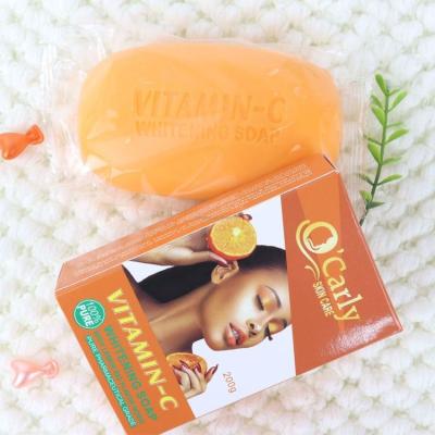 China Whitening Lemon Vitamin C Moisturizing Skin Whitening Organic Skin Care Soap 200g For Body for sale