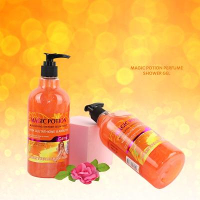 China Bubble Contain Carrot Oil Cleansing Skin Soothing Moisturizing Body Wash Foam Cleanse Shower Gel Whitening And Whitening for sale