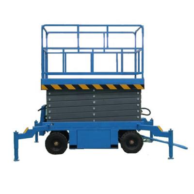 China Aerial construction works 4-20m aerial work lift platform/hydraulic scissor lift/extended platform scissor lift for sale