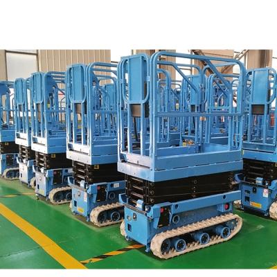 China Construction Work Track Crawler Aerial Electric Scissor Lift Man Lift Suspended Platform for sale