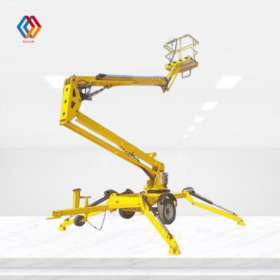 China 8-20m Towable Works Aerial Trailer Construction Boom Lift Aerial Work Trailer Mounted Hydraulic Articulated Boom Lift for sale