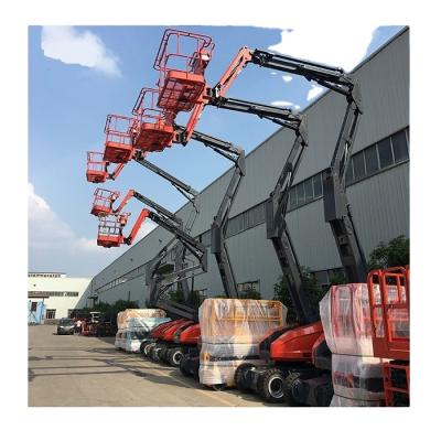 China Aerial Construction Works 46m 25m 18m 16m Fold Self Propelled 14m Arm High Quality Articulated Lift Table for sale