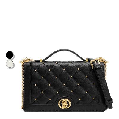 China Fashion high quality texture shoulder bag designer casual bags rivet diamond women chain handbags ladies pinch for sale