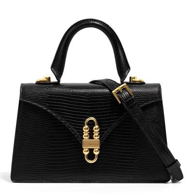 China Designer Rock Brand Fashion Lizard Pattern Ladies Handbag Casual Tote Bag For Women Original Dress Handle High Quality Bag for sale