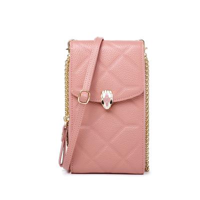 China 2022 Water Resistant Fashion Small Bag Shoulder Cross Mini - Body Wallet Bag Cowhide Mobile Phone Bags for sale