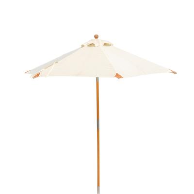 China Hot Selling Large Patio Umbrella Outdoor Luxury High Quality Modern Garden Parasol Waterproof Wood for sale