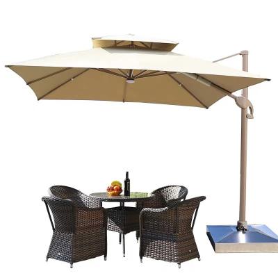 China Modern Many Size Are Available Outdoor Restaurant Umbrella With Aluminum Outdoor Commercial Outdoor Hanging Pole Garden Umbrella Paras for sale