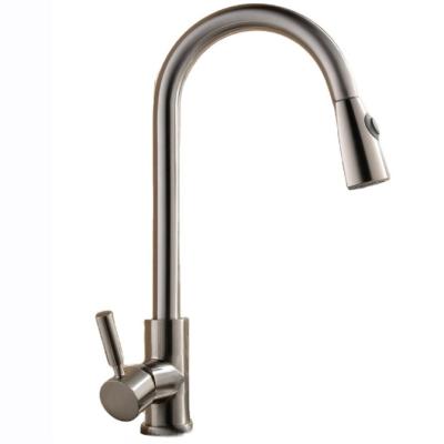 China K027B Electric Faucets Hot Sale Brushed Pull Out Single Mixer Tap Kitchen Spring Handle Antique Kitchen Faucet for sale