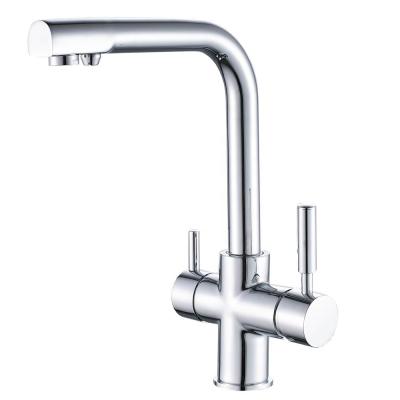 China No.23610 Electric Faucets Desk Mounted Brass Chrome Kitchen Faucet, Health Water Drink Kitchen Mixer Tap for sale