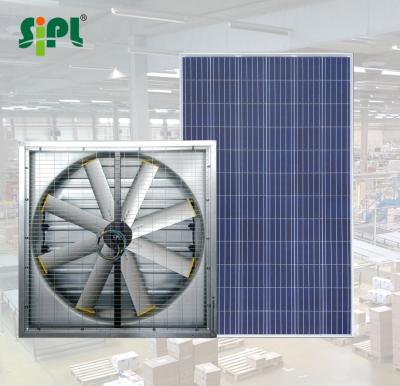 China Factory Direct Drive 380W Factory Ventilation Heavy Duty Stainless Steel Brushless Motor Solar DC Powered Factory Industrial Exhaust Fan for sale