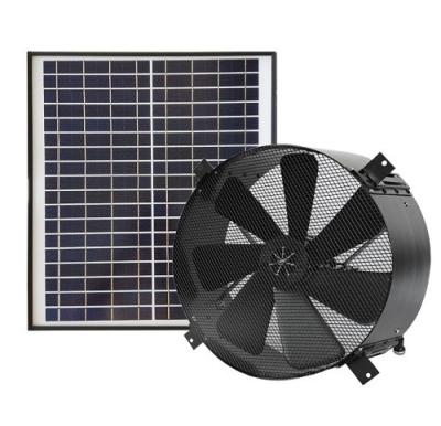 China Hotels Wall Mounted Solar Exhaust Fan Wall Exhaust Fan Axial Flow Ventilation Fan for sale