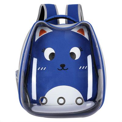 China Breathable Portable Pet Travel Carrier Backpack Small Animal Carrier Space Cap Transparent Pet Bags For Pets for sale