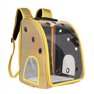 China Breathable Detachable Clear Pet Trolley Capsule Backpack Pet Carrier Bags Space Pet Travel Bag Large for sale