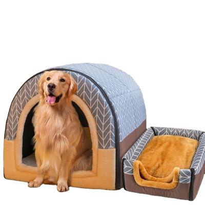 China Travel Pet Nest Four Seasons Oxford Cloth Pet Sleeping Room Universal Warm Closed Kennel Multi-Used Pet Bed for sale