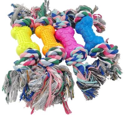 China Wholesale Dogs Dog Chew Cotton Blend Tug Dog Chew Toy Rope for sale