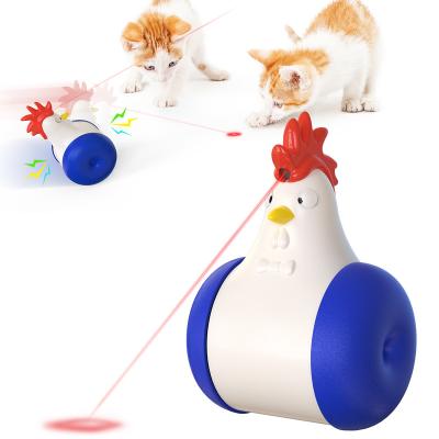 China Wholesale Viable Emulational Funny Chicken Train Cute Cat Toy Smart Stick Functional Cat Toy Rolling Training Cat Toy for sale