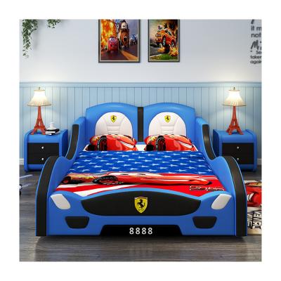 China Best price comfortable and design luxury children boy car bed for kids bedroom furniture CB20 for sale