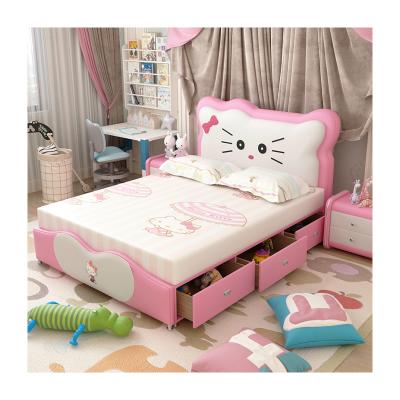 China Modern Design Kids Bedroom Furniture Comfortable Affordable Girl Child Bed CB14 for sale