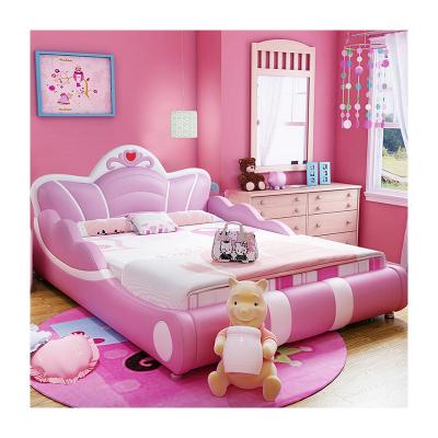 China Comfortable Kids Furniture Leather Kids Bed For Bedroom CB28 for sale