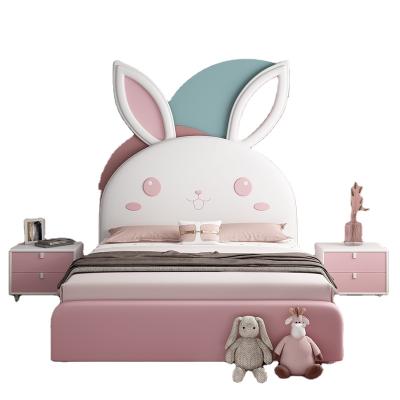 China Good Quality Modern Rabbit Style Kids Beds Girls Twin Bed Set For Kids for sale