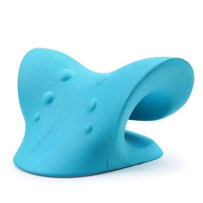 China Anti-Static Blue Traction Pillow For Pain Relief Management And Cervical Spine Alignment Neck Stretch for sale