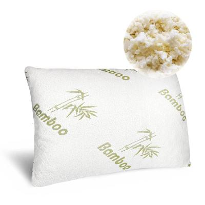 China Breathable And Magnetic Soft Shredded Memory Foam Bamboo Fiber Pillow for sale