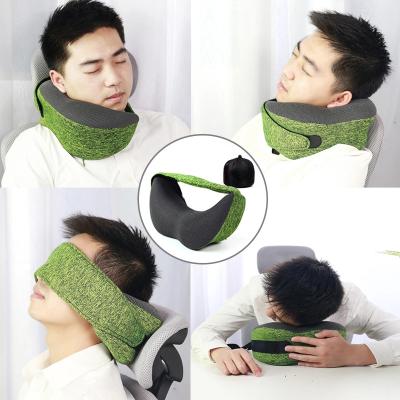 China Promotion Magnetic Memory Foam Travel Neck Pillow for sale