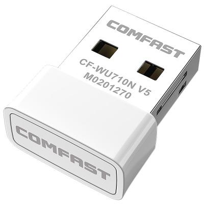 China COMFAST CF-WU710N V5 LAPTOP 150Mbps Wi-Fi receiver mini USB WiFi wireless network card adapter 802.11b/n/g for sale