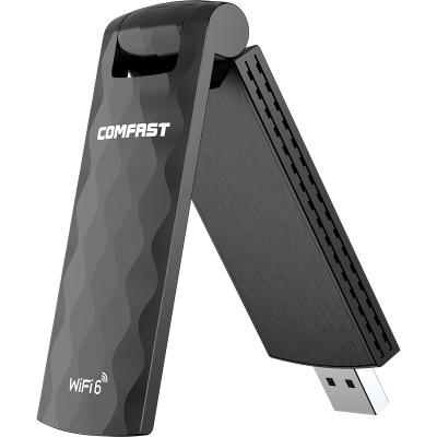 China COMFAST CF-957AX V2 WiFi6 Dual Band Adapter 1800Mbps MU-MIMO USB3.0 Rtl8832au Chipset Network Card for sale