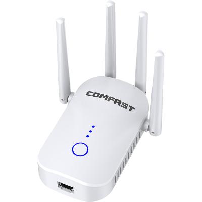 China COMFAST CF-WR758AC 1200mbps Repeater Router WiFi Booster Long Range Supplement Home Wi-Fi Signal Amplifier Repeater for sale