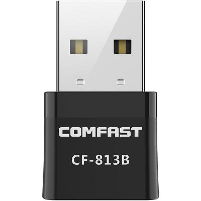 China Desktop& Laptop Comfast CF-813B 650mbps Dual Band Dongle 2 in 1 USB Adapter Blue Tooth and WiFi Adapter for PC for sale