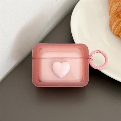 China For AirPods pro 2022 3D Cartoon Luxury Cute Bowknot Love Heart Chain Earphone Key Wireless Case For AirPods 3 2 1 pro For Air 3 Pods for sale