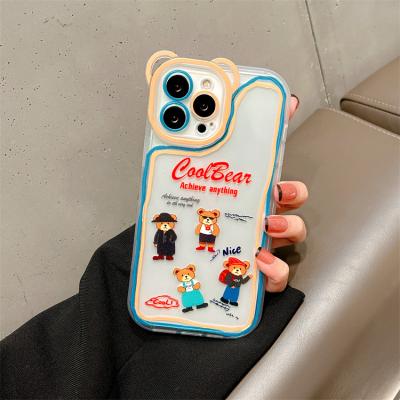 China Wholesale Custom Shockproof Fashion Personality Cartoon Bear Phone Case For iPhone 13Promax TPU Shockproof Cover For 12 /11promax XsMax for sale